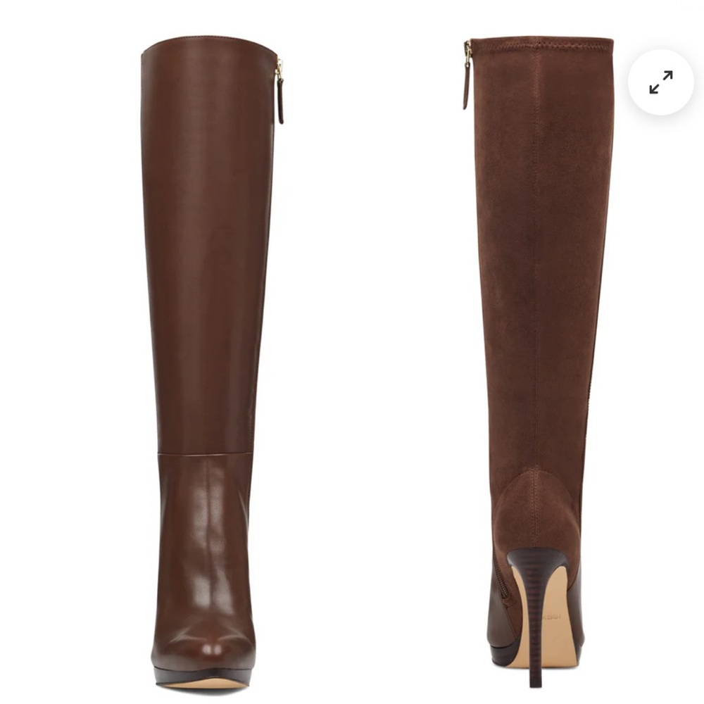 Nine West Brown Knee-High Boots